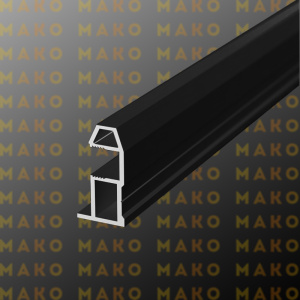 Профиль вертикальный MS161 Черный браш (A25)